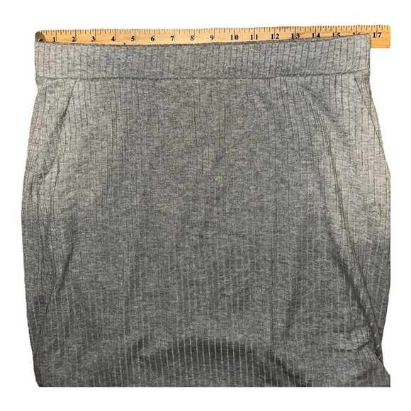 Heatherly Stitch Fix Gray Ribbed Ankle Skirt, XXL - Picture 5 of 7